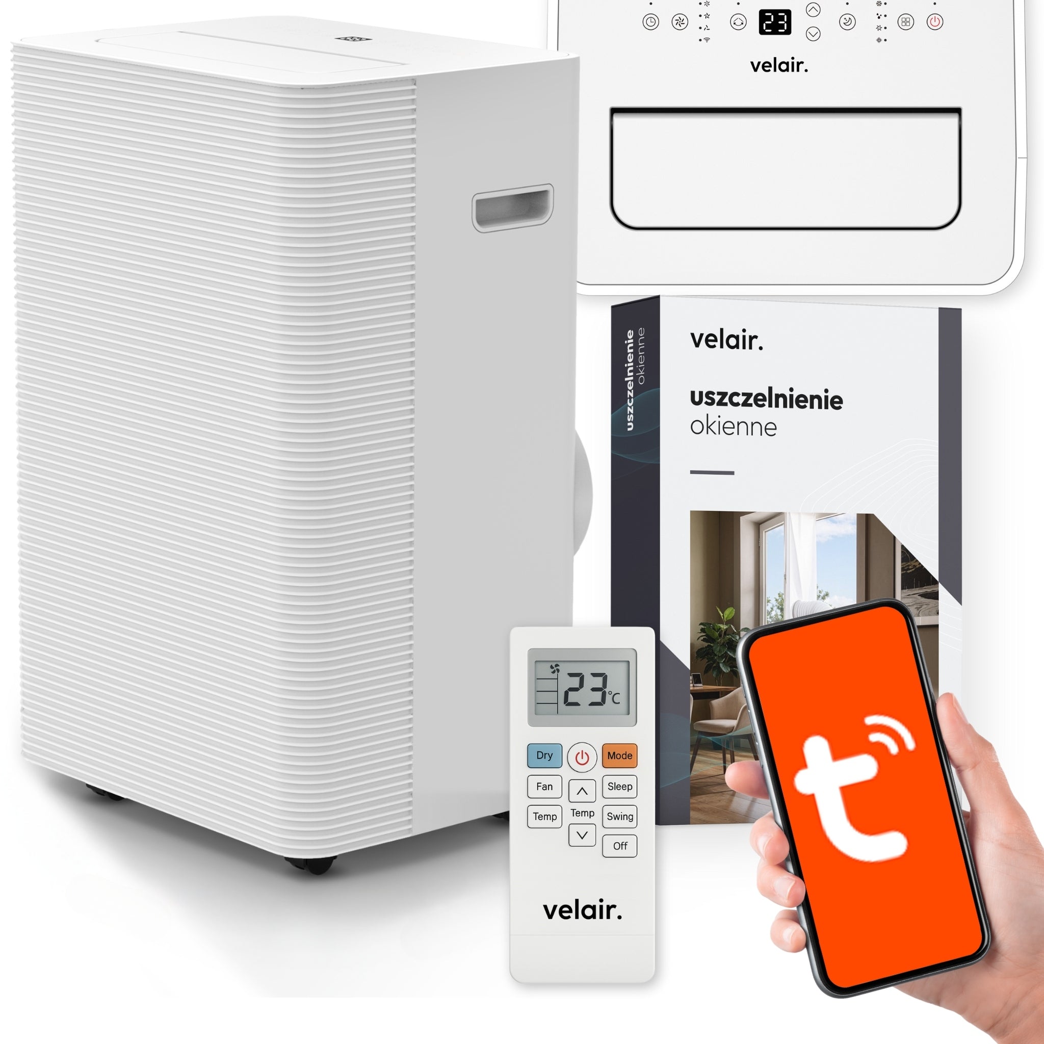 Portable air conditioner VELAIR OPTI MAX 4,1kW 4in1 WiFi dehumidifier 60l/24h