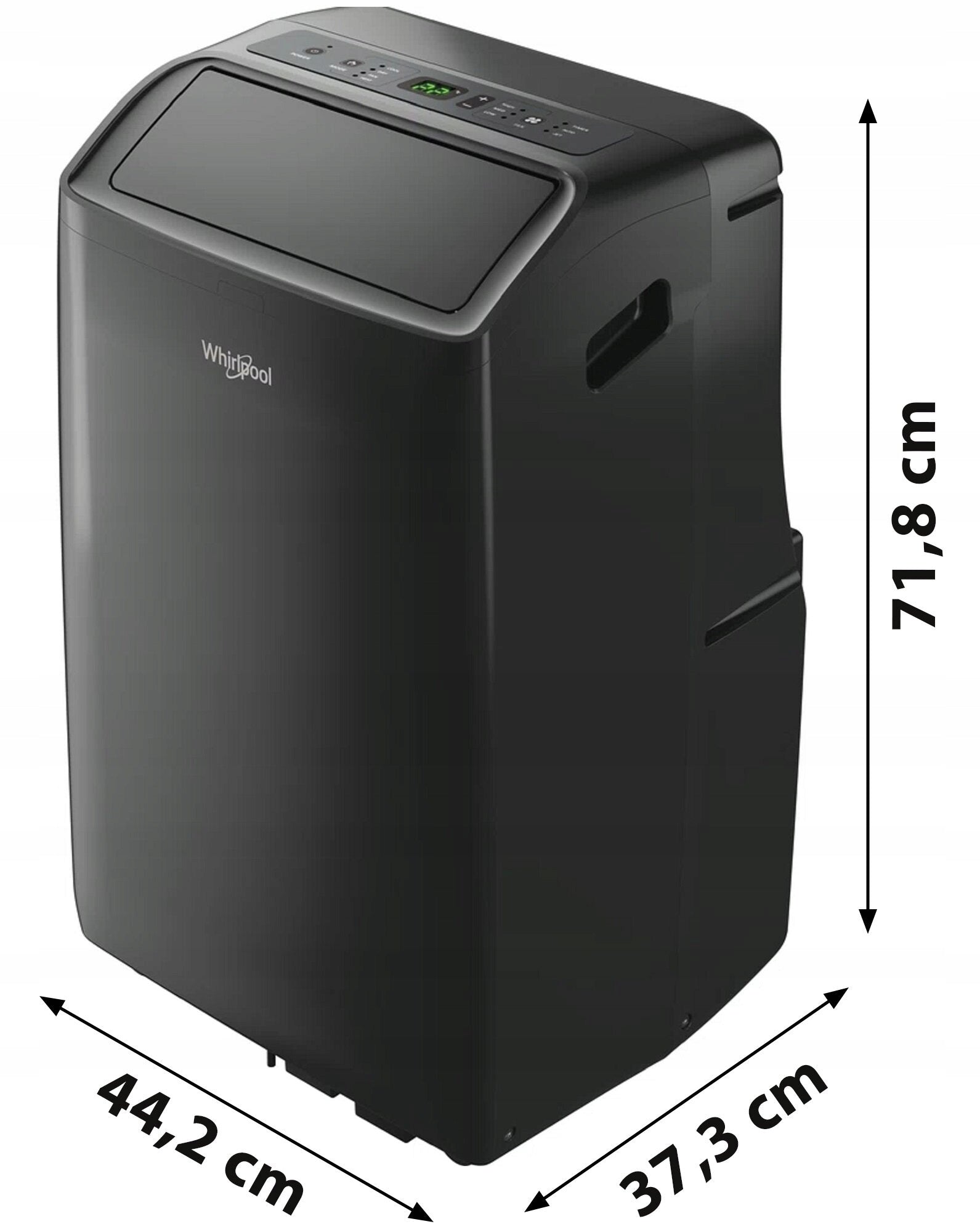 Portable air conditioner WHIRLPOOL PACF212HP B Sixth Sense Dehumidification Black Dominant color black