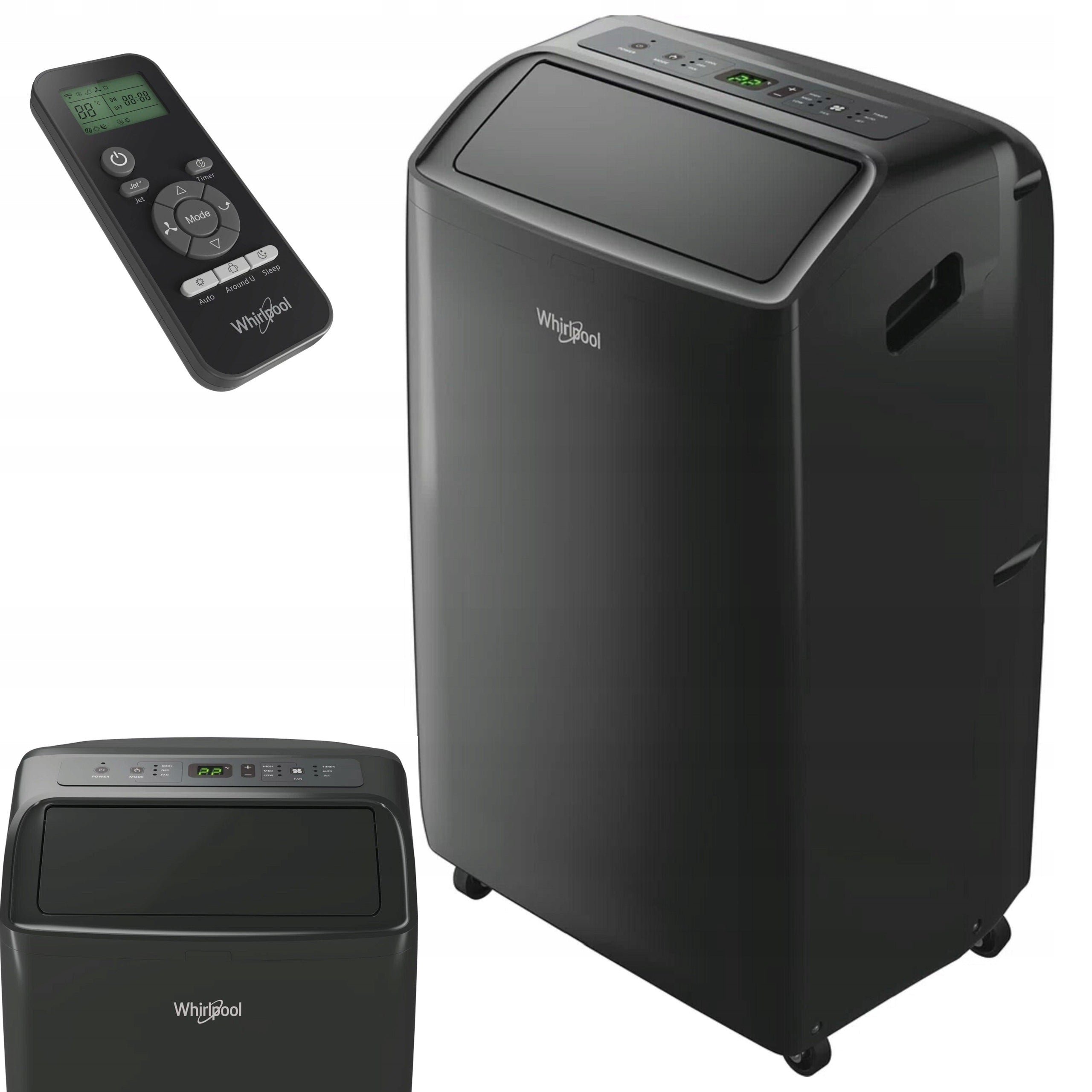 Portable air conditioner WHIRLPOOL PACF29CO B 6 Sense Dehumidification Black