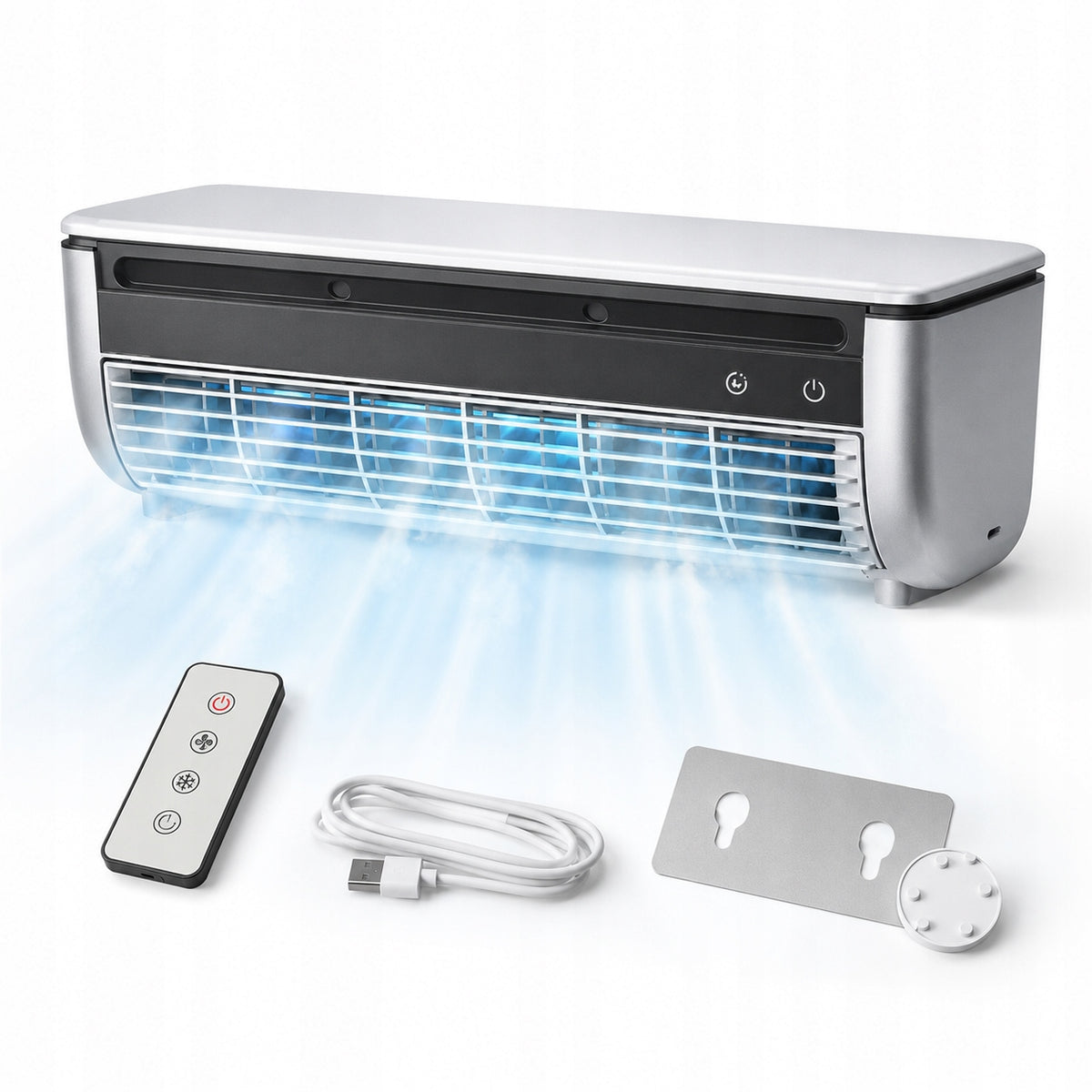 Portable air conditioner, remote controlled fog cooling,
