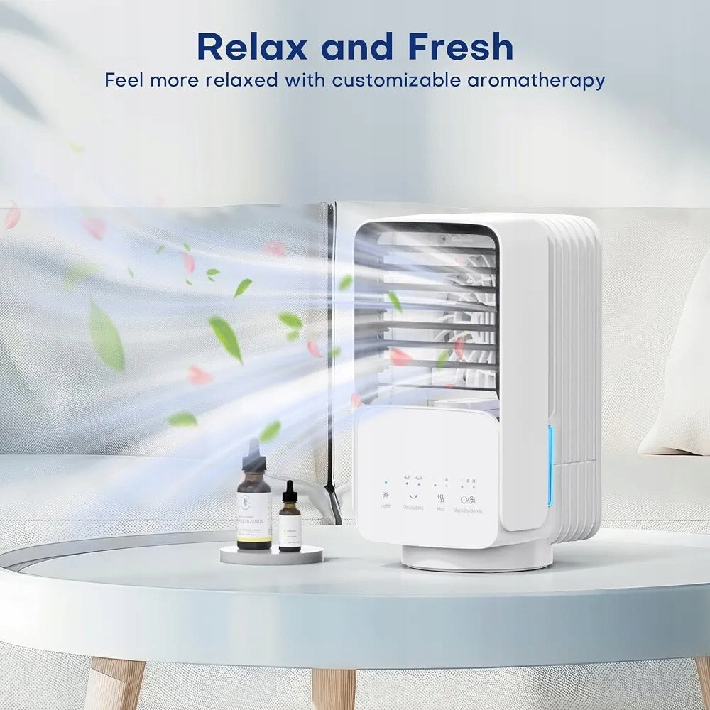 Portable air conditioner small, refrigerated, air, LED, mist modes Manufacturer code OMISOON