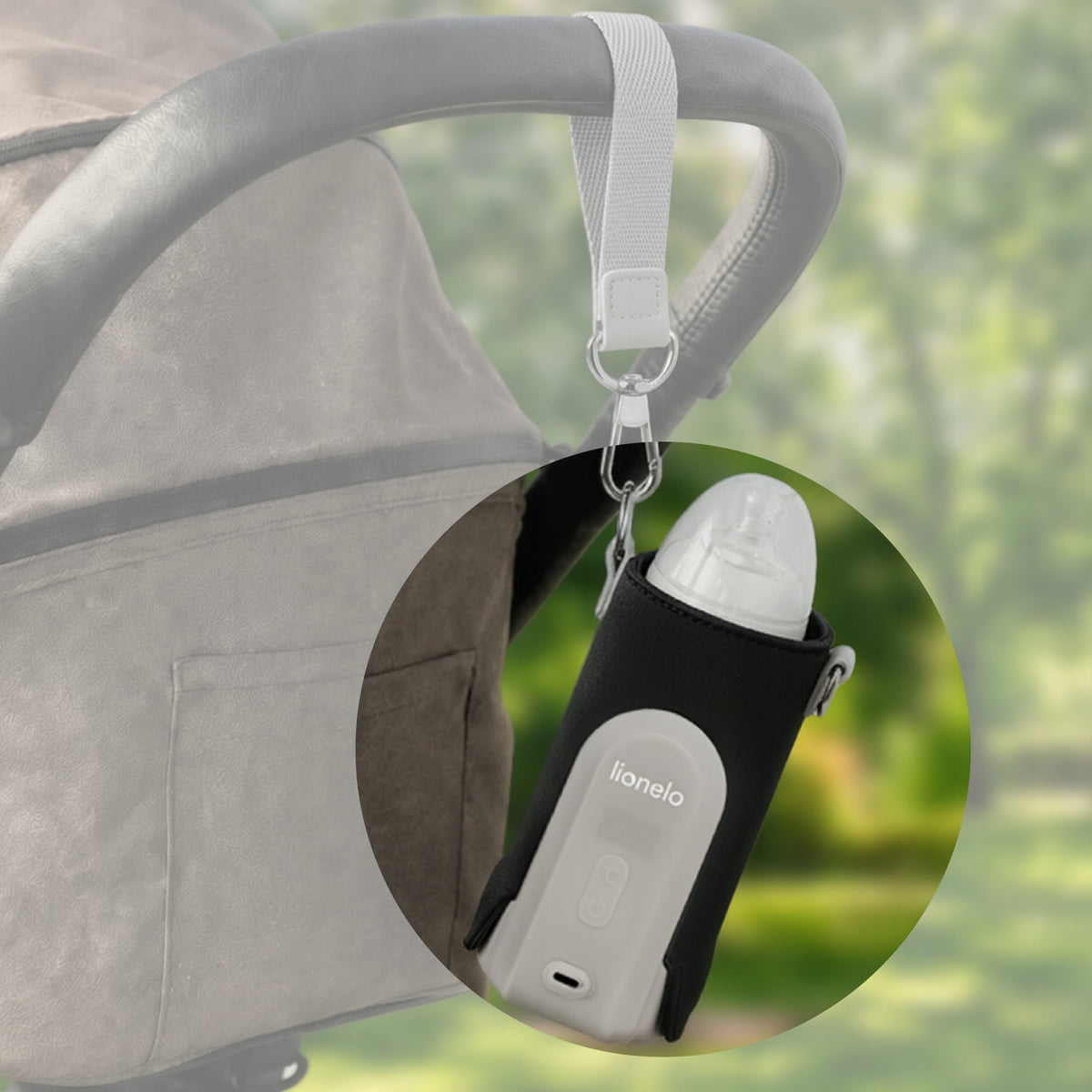 Portable bottle warmer built-in battery Lionelo Thermup Go Evo Manufacturer code LOC-THERMUP GO EVO BLACK