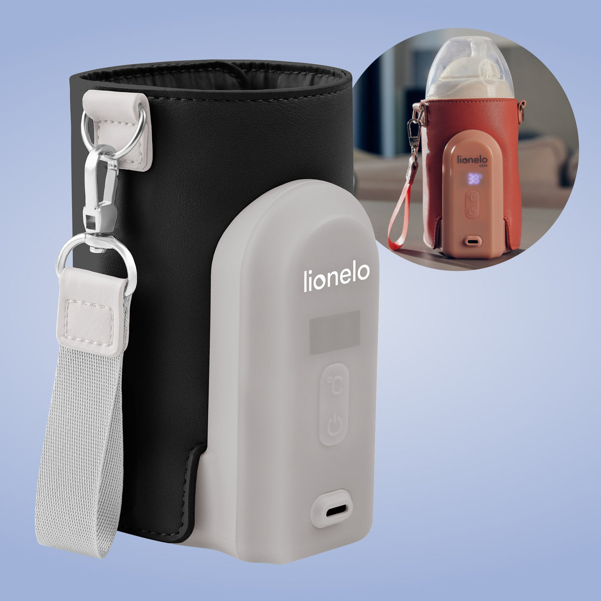 Portable bottle warmer built-in battery Lionelo Thermup Go Evo Packaging status original