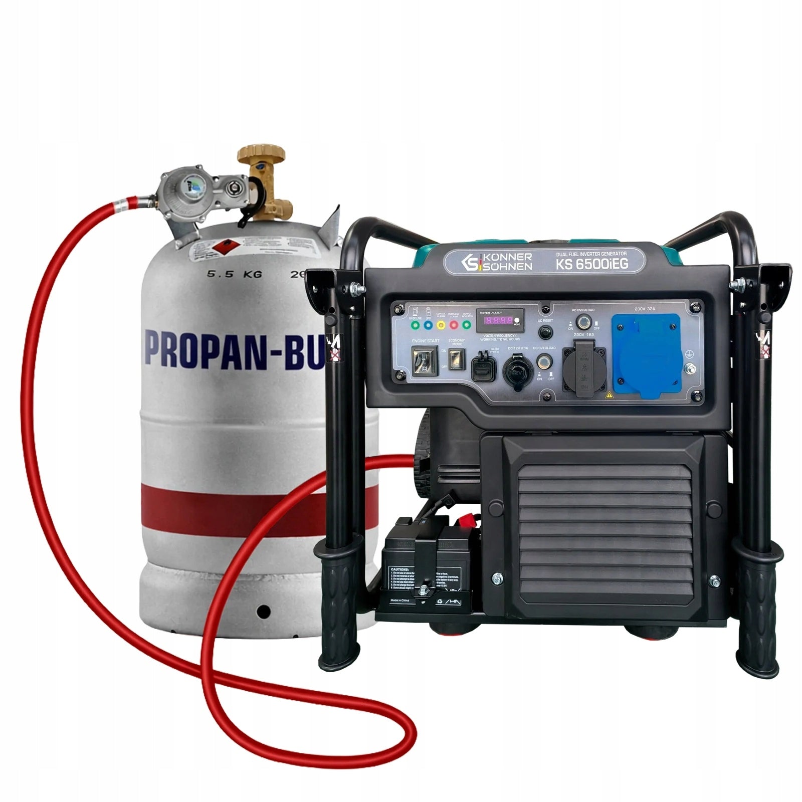 Portable generator set Könner & Söhnen 6500 W gas KS 6500 IEG