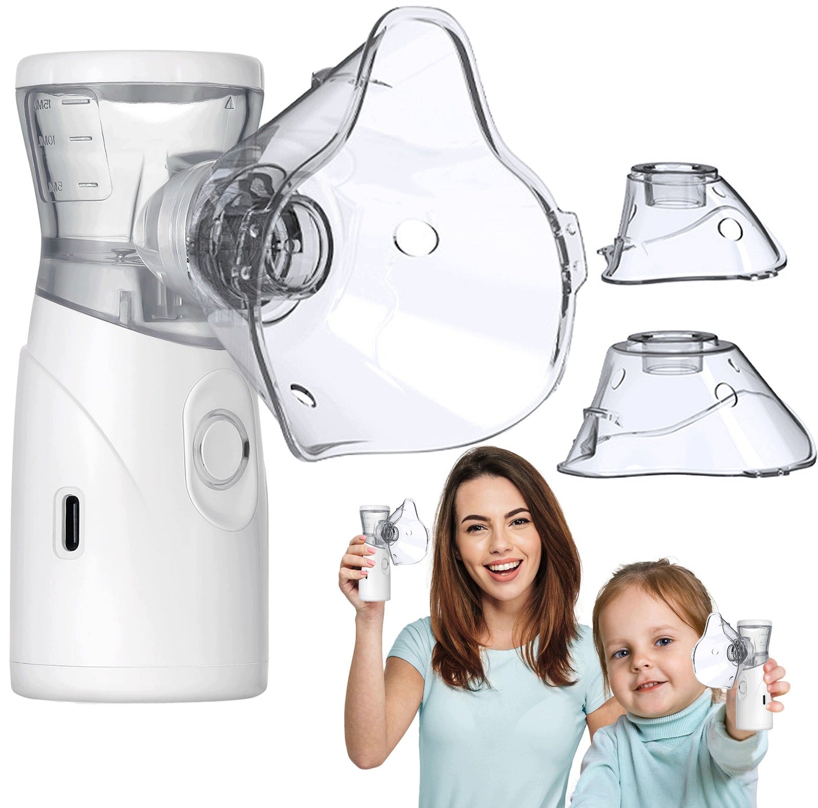 Portable nebulizer suitable for children and adults