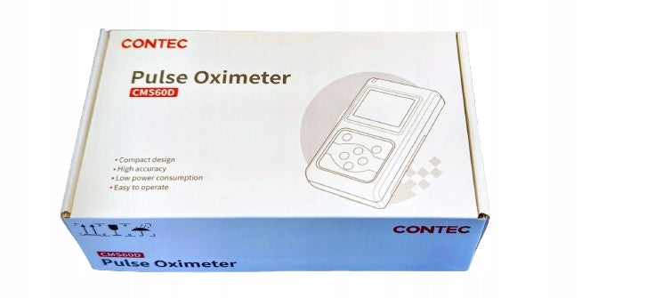 Portable pulse oximeter Contec CMS60D for children NEW PORT probe connector Manufacturer code CMS60D-12.4