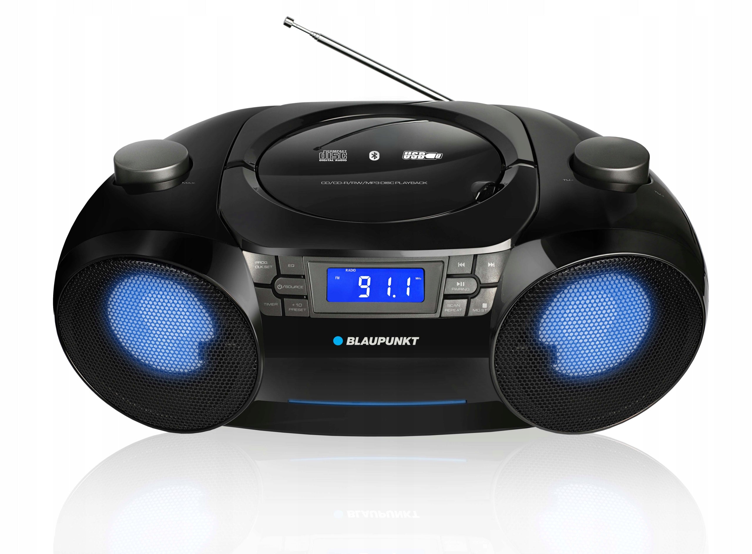 Portable radio Boombox Blaupunkt BB31LED BT/FM/CD/MP3/USB/SD/AUX LCD LED Manufacturer code BB31LED