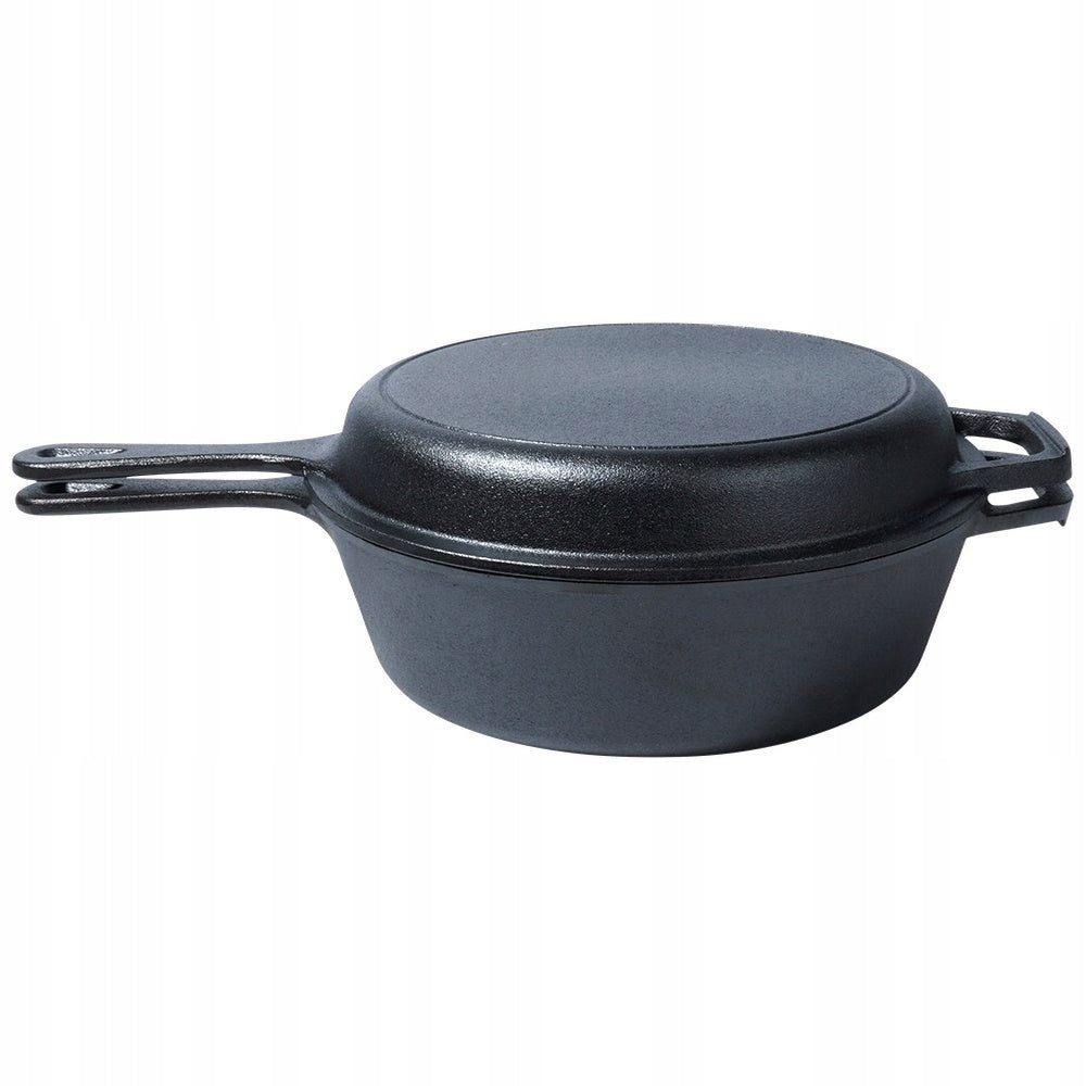 Pot CAST IRON saucepan pan frying pan 2in1 Brand Vilde