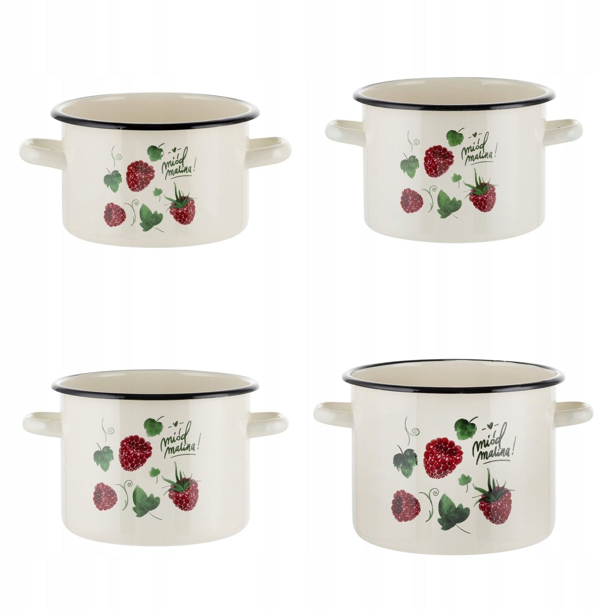 Pot Enamel Poland Pleszew Set of porches 6971