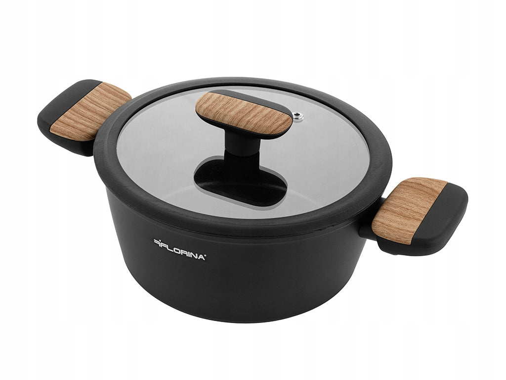 Pot Florina Palato 24 cm 4L aluminium with lid family light