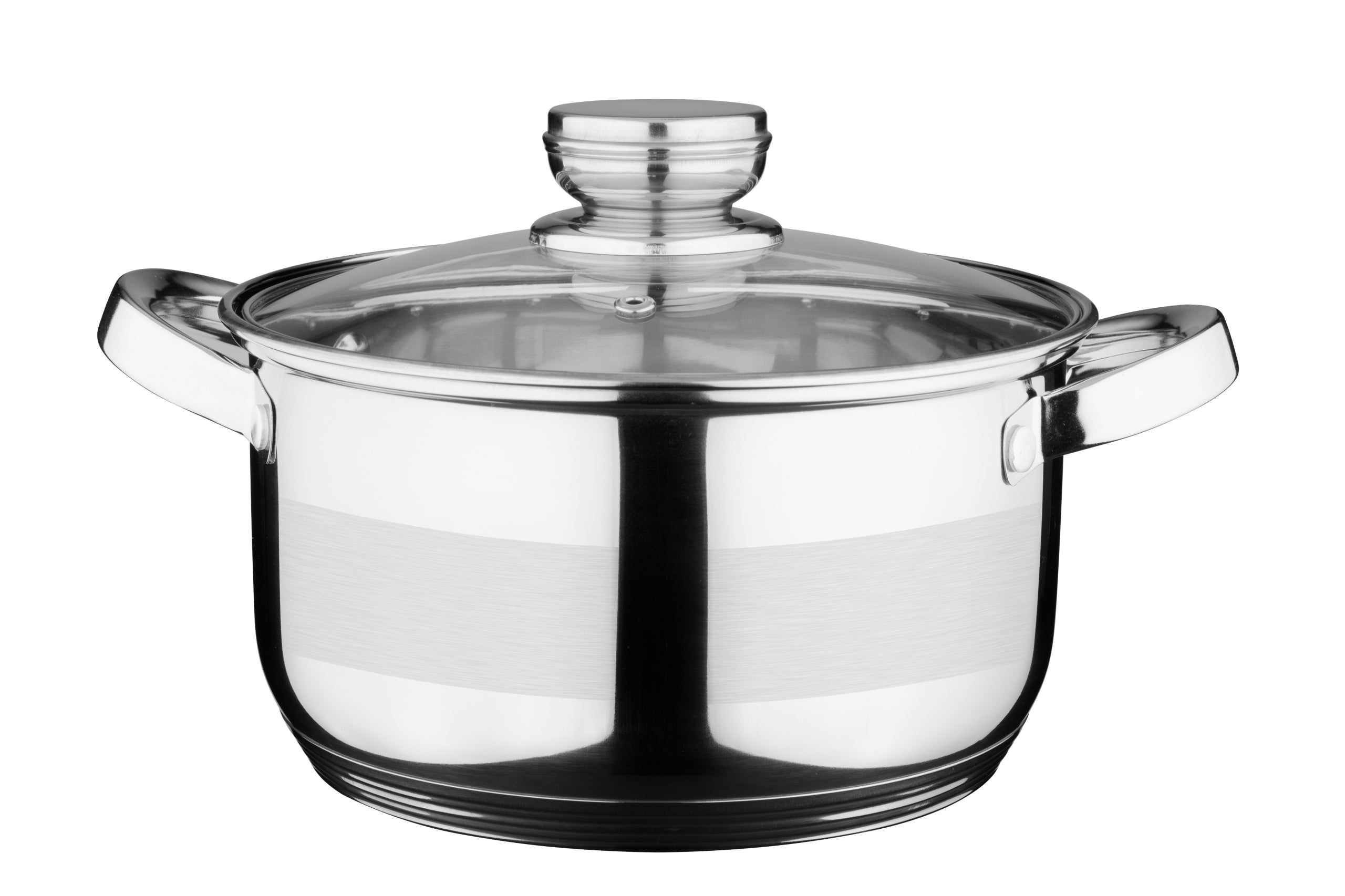Pot Titanium Galicja 22 cm 4,5 l with glass lid – stainless steel