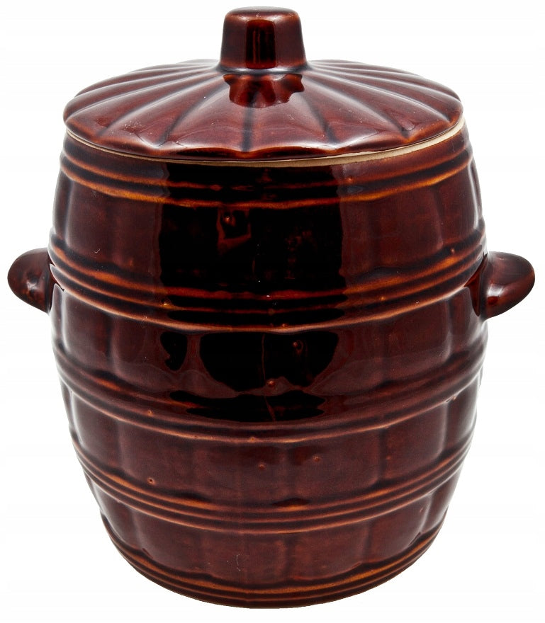 Pot barrel hermetic for pickling cabbage silage stoneware 4L