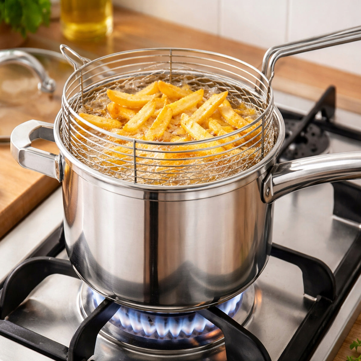 Pot for FRIES nuggetsy pasta + strainer steamer Altom Design Fabio 3,6l Manufacturer code 0204002617