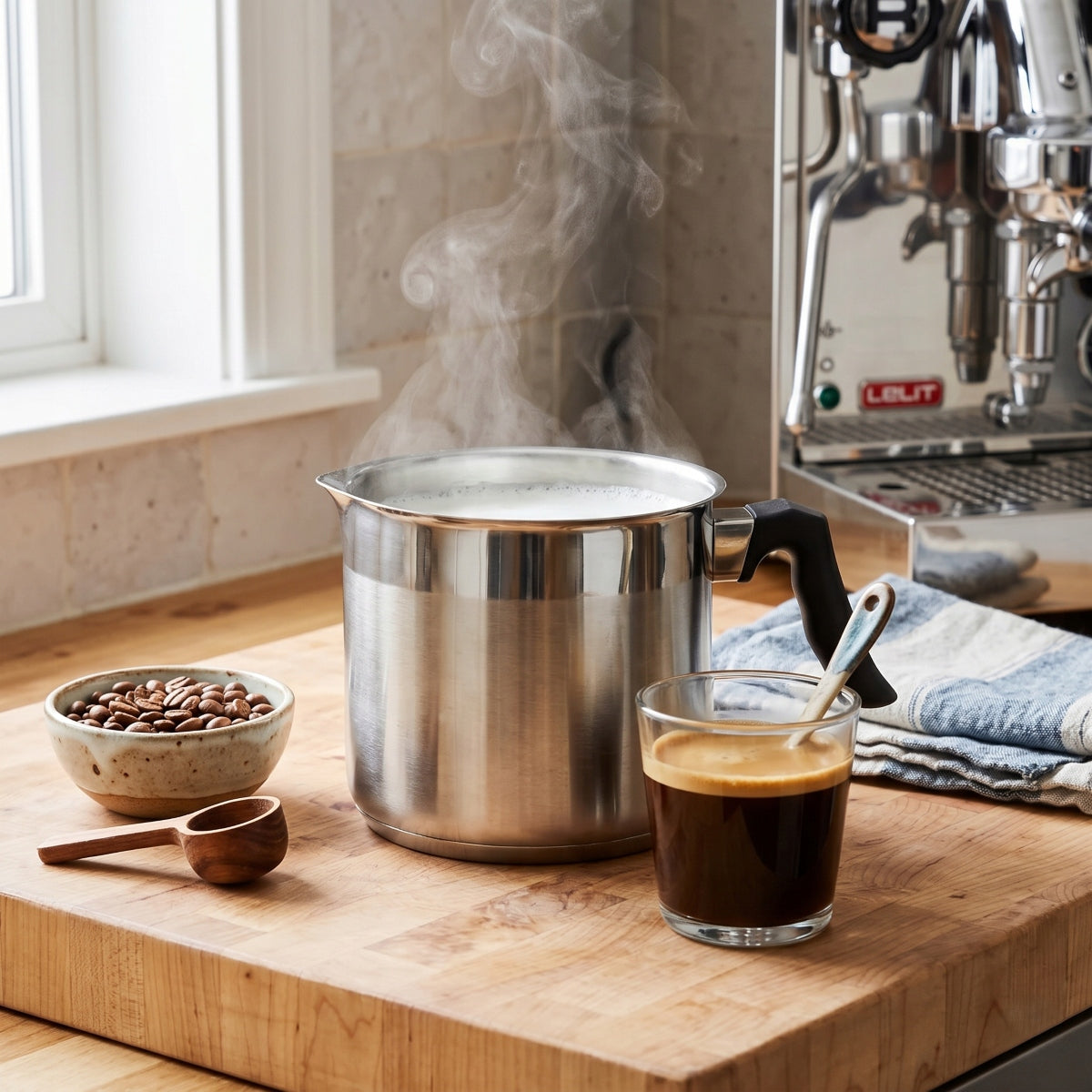Pot for cooking milk eggs saucepan Altom Design Emilio 2,4l Manufacturer code 0204002626