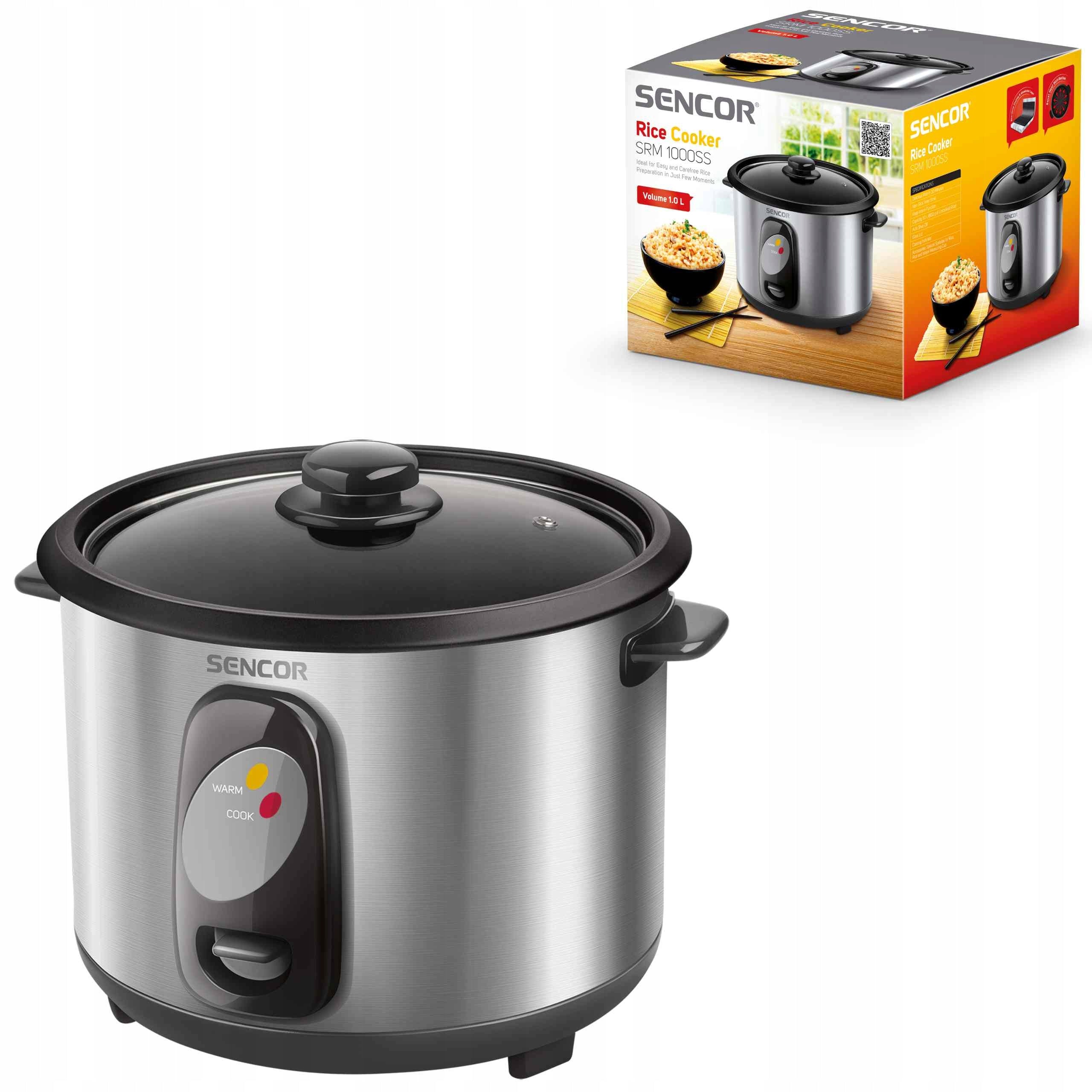 Pot for cooking rice vegetables RICE COOKER 1L SENCOR SRM 1000SS 400W EAN (GTIN) 8590669197699