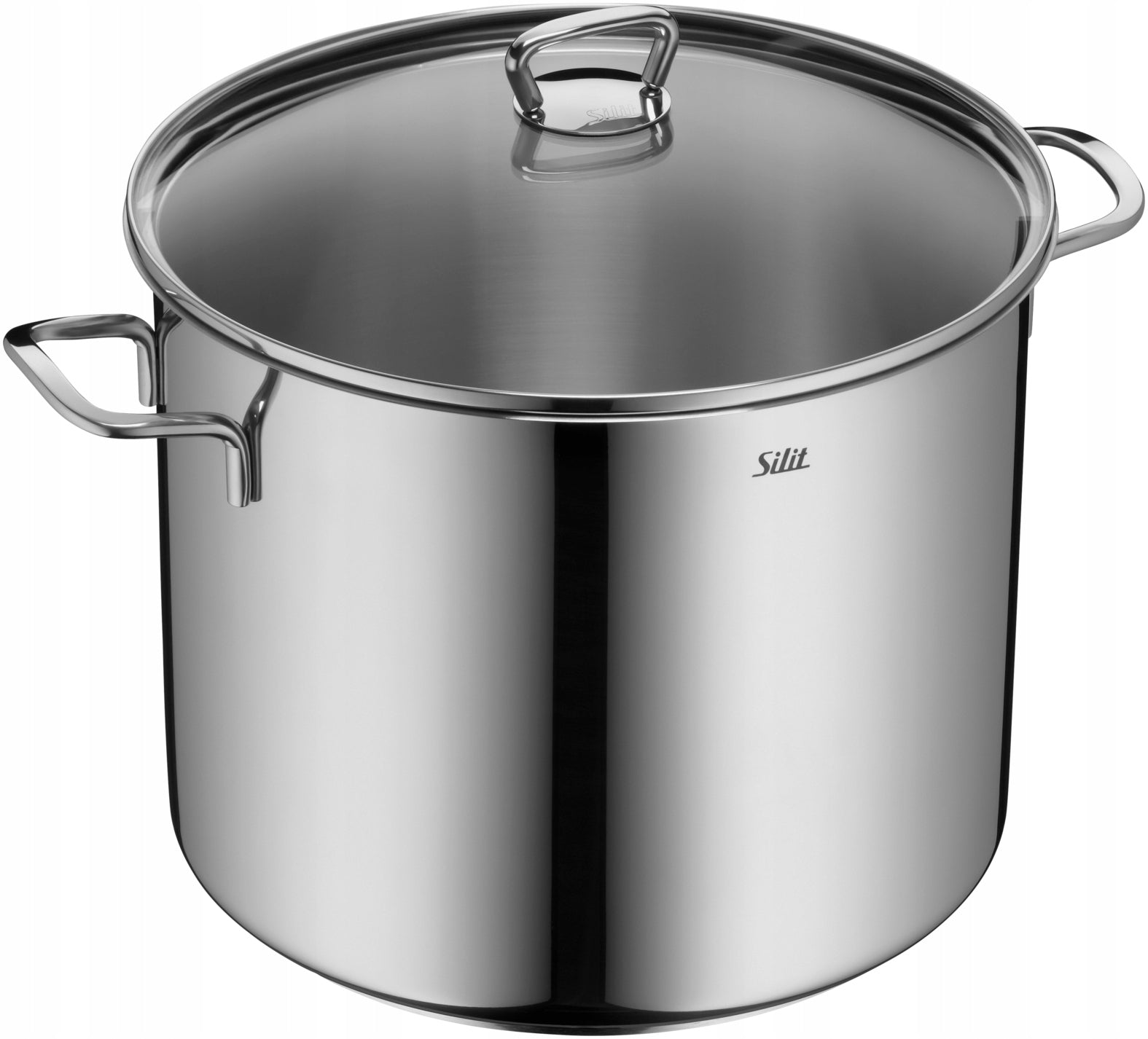 Pot with lid Silit 28 cm 12L induction stainless steel large for bigos