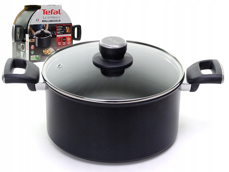 Pot with lid TEFAL Unlimited G2554672 24 cm 5l INDUCTION