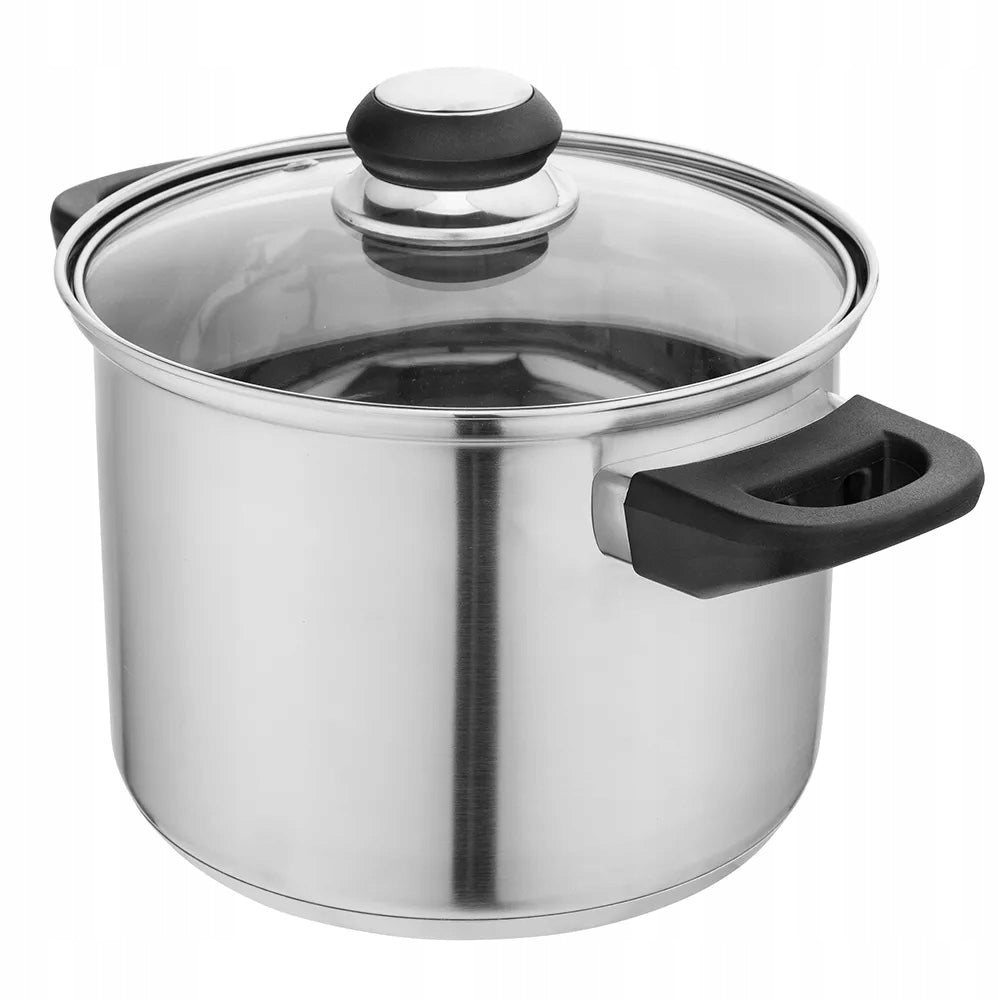 Pot with lid high steel for induction gas Altom Design Emilio 3,3 l