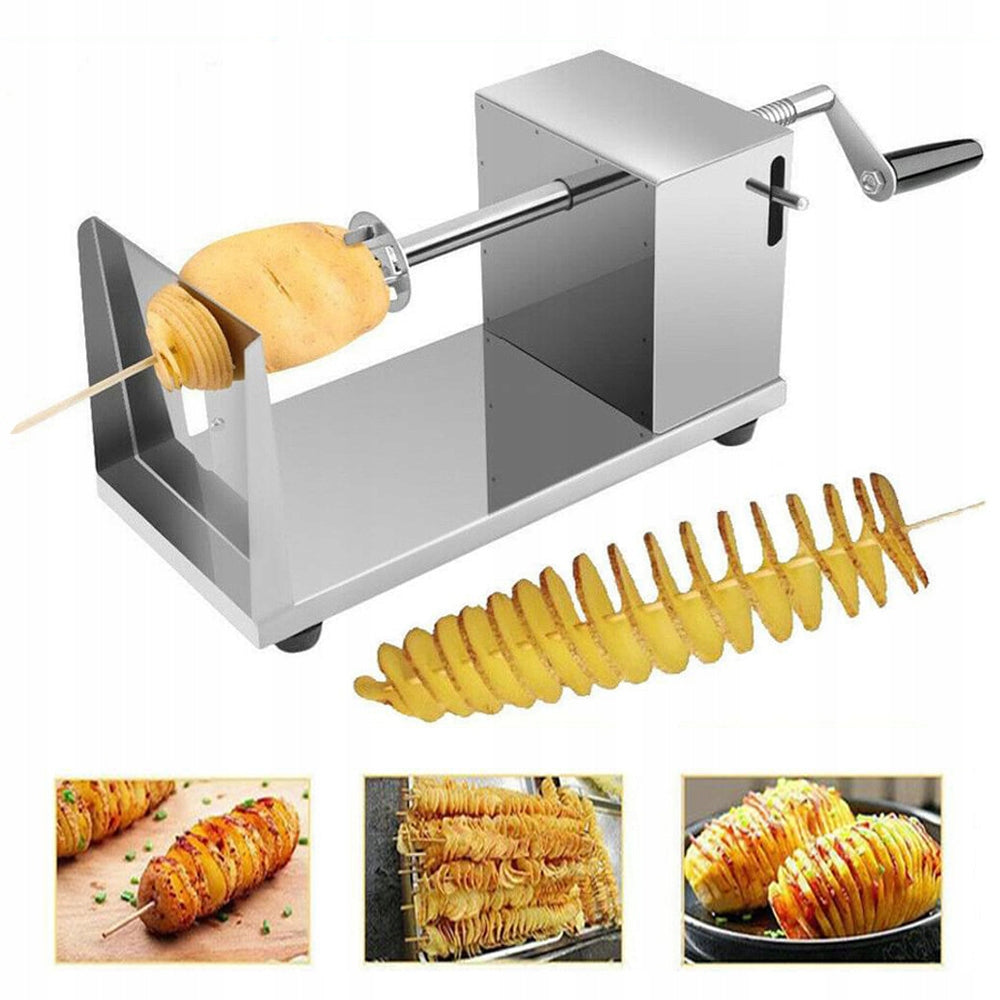 Potato Spiralizer - 3 Blades, Quick Potato Chips, Silver Packaging status original