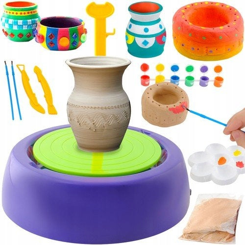 Pottery Wheel Set with Clay Paints Creative Clay for Ceramics Machine