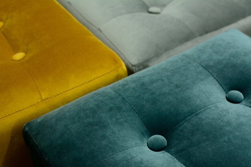 Pouf Quilted Cube Buttons Brand MPrestige
