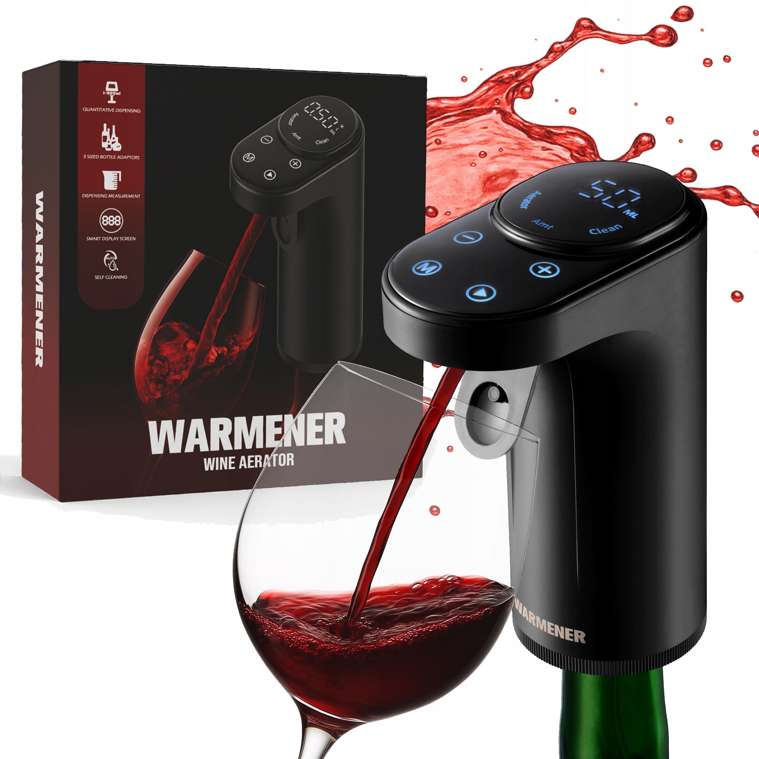 Pourer Dispenser for Wine Alcohol Vodka Whiskey Aerator