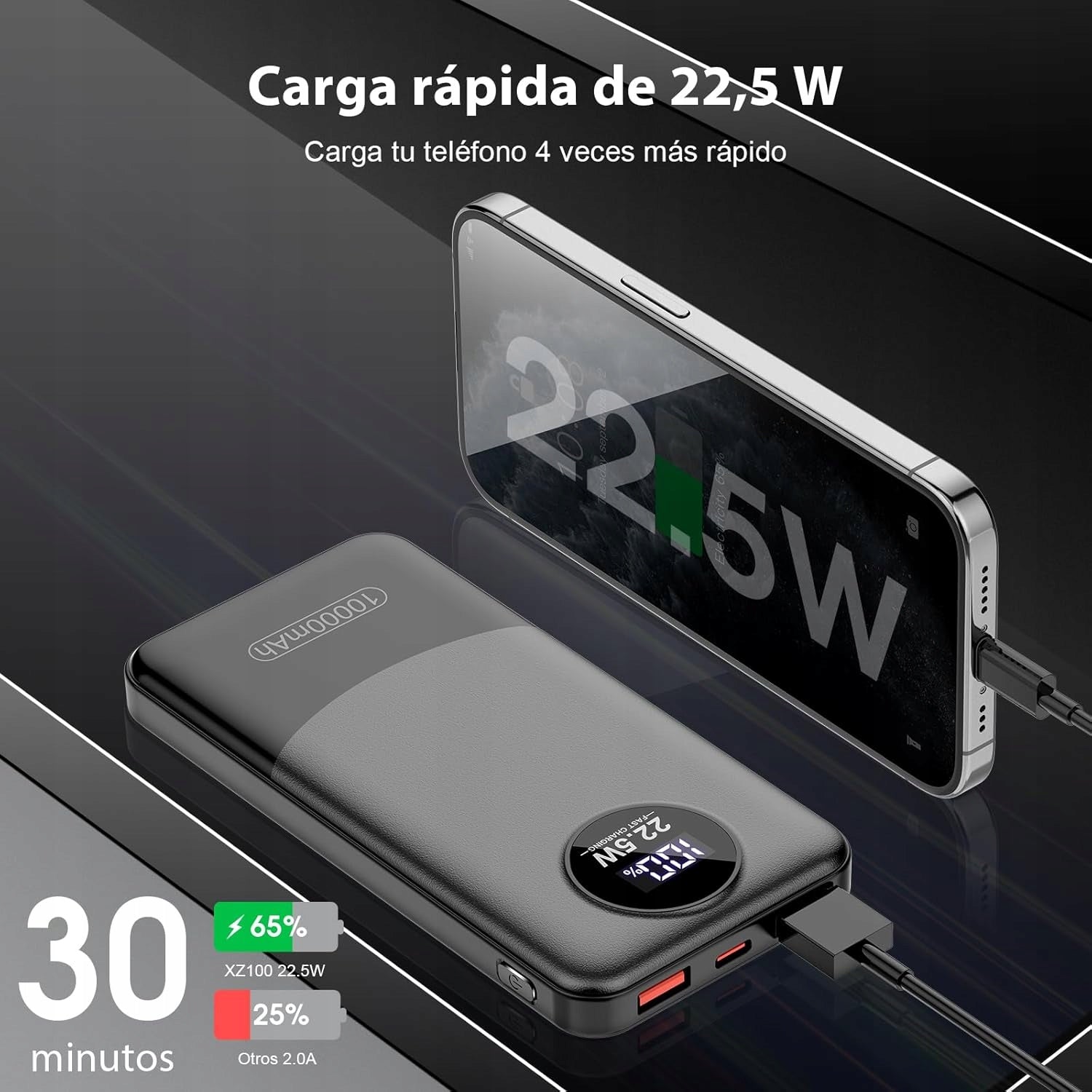 Power Bank 10000mAh 22,5W PD Fast Charging Manufacturer code DB10000