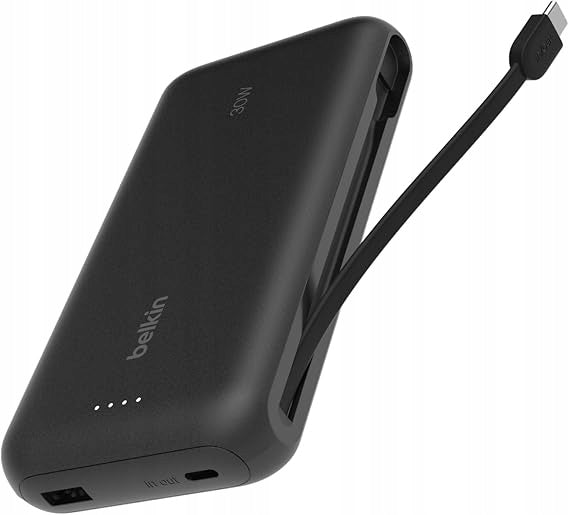 Power Bank for phone/tablet, Belkin 20K 30W 20000 mAh, +USB-C PD cable