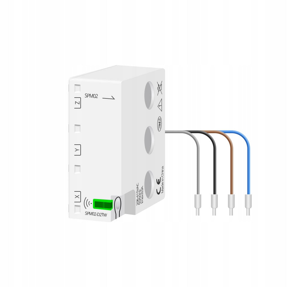 Power Current Meter 3-Phase Two-Way Transformer 63A WiFi TUYA Manufacturer code Dwukierunkowy miernik energii przekładnik 63A