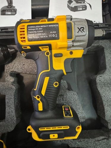 Power Tool Kit Drill/Driver + Impact Wrench 2×88V Battery Packaging status original