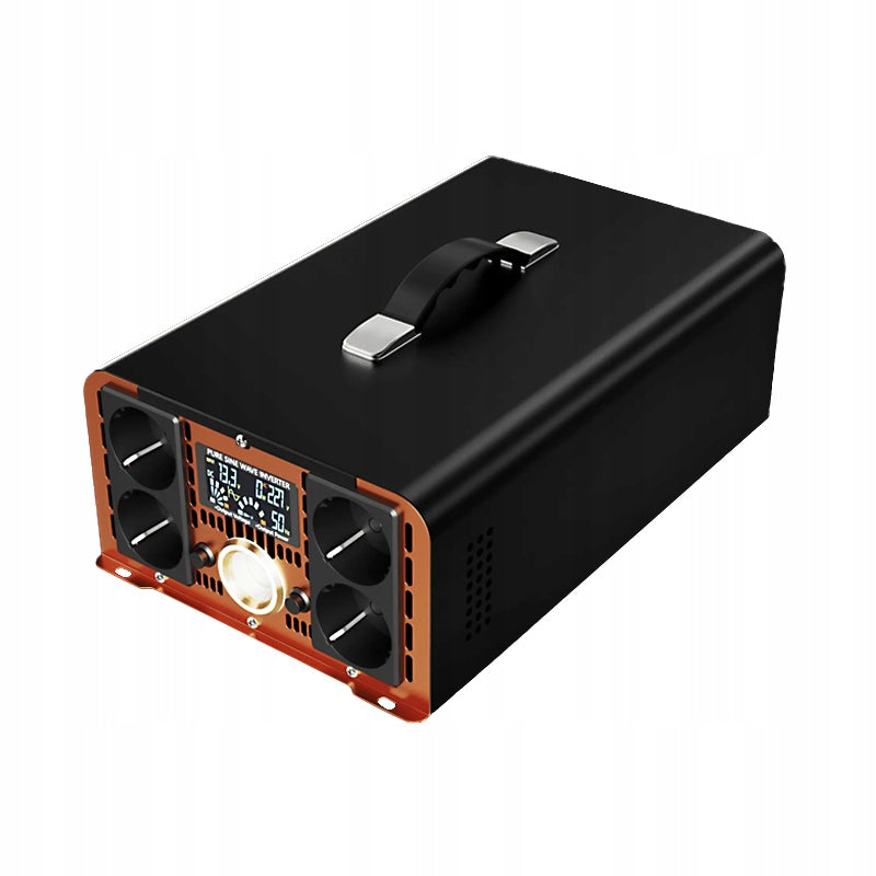 Power inverter HOULI 24V to 230V, 5000W/10000W, pure sine wave