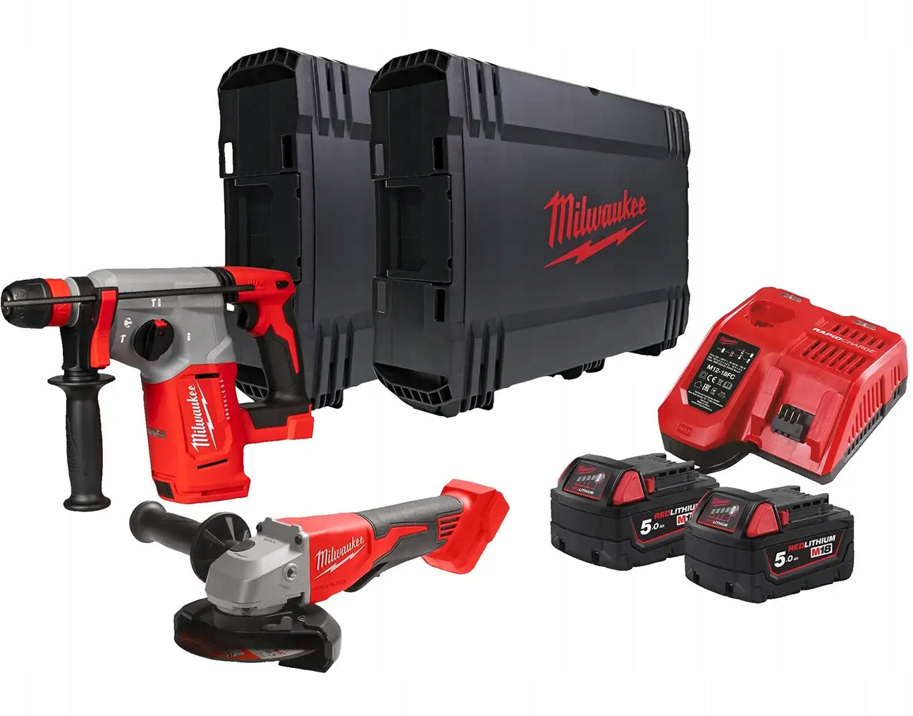 Power tool set Milwaukee M18 BLPP2G-502X AKU 2x 5.0 Ah 4933498575