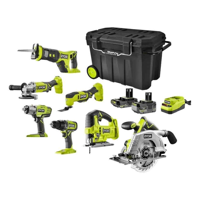 Power tool set Ryobi 18V ONE+ JUMBO KIT R18CK7J-2C42TJ 11 elements