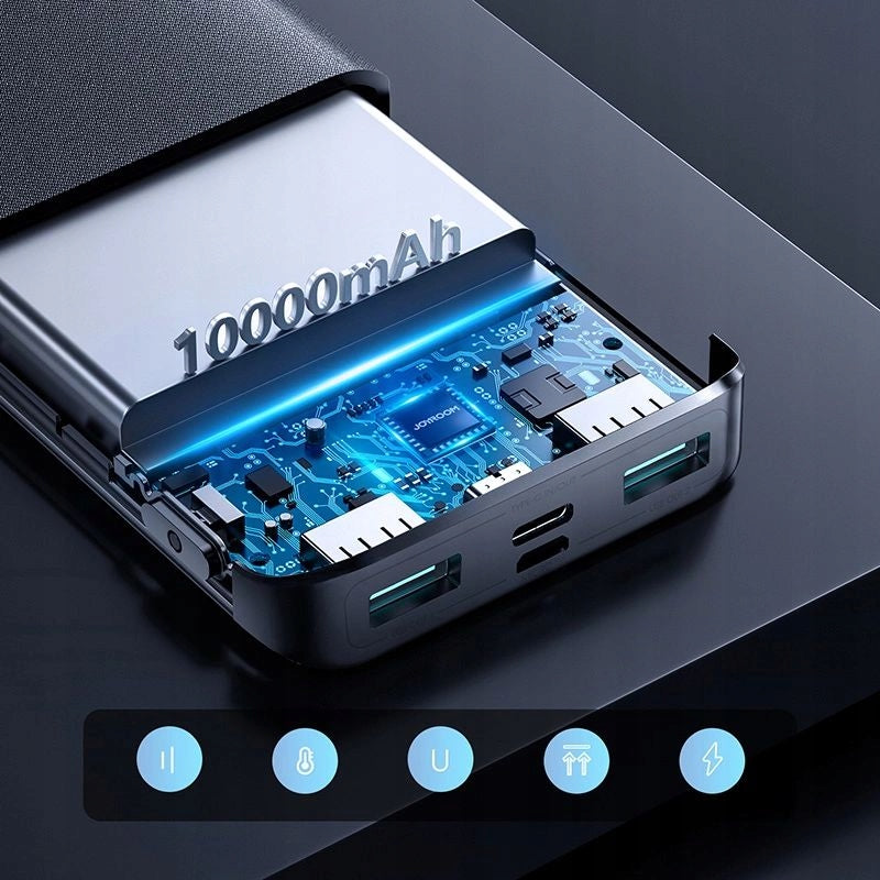 Powerbank 10000 mAh PD QC 3.0 AFC Joyroom 2xUSB + 1 x USB-C Li-Pol Manufacturer code 6941237185112