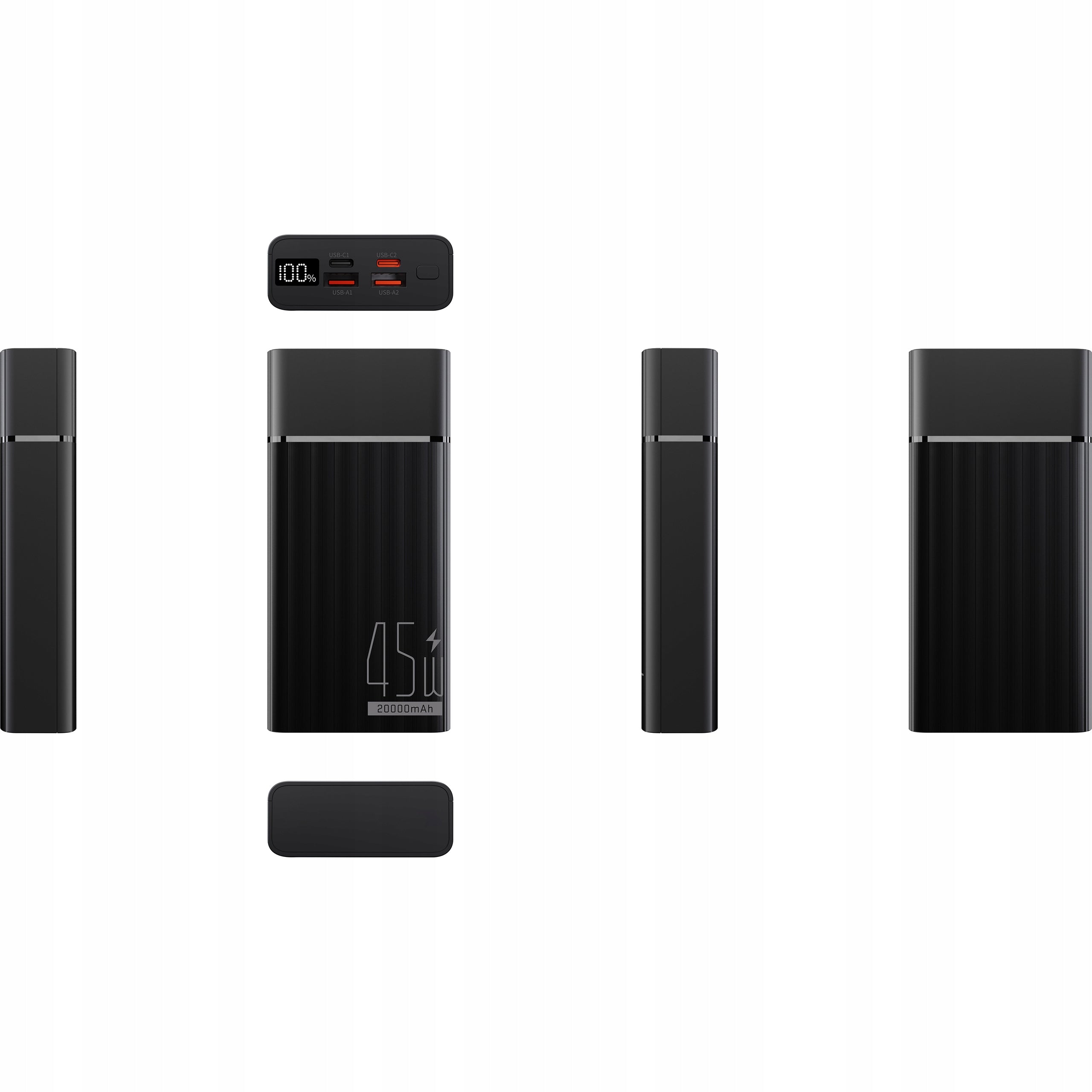 Powerbank 20000 mAh Yenkee YPB 2145 Black 45W USB QuickCharge Display EAN (GTIN) 8590669368112