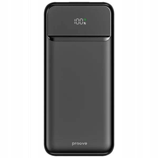 Powerbank 30000 mAh 22.5W PD QC 3.0 USB-C 2xUSB Proove Illuminator 2 black Packaging status original