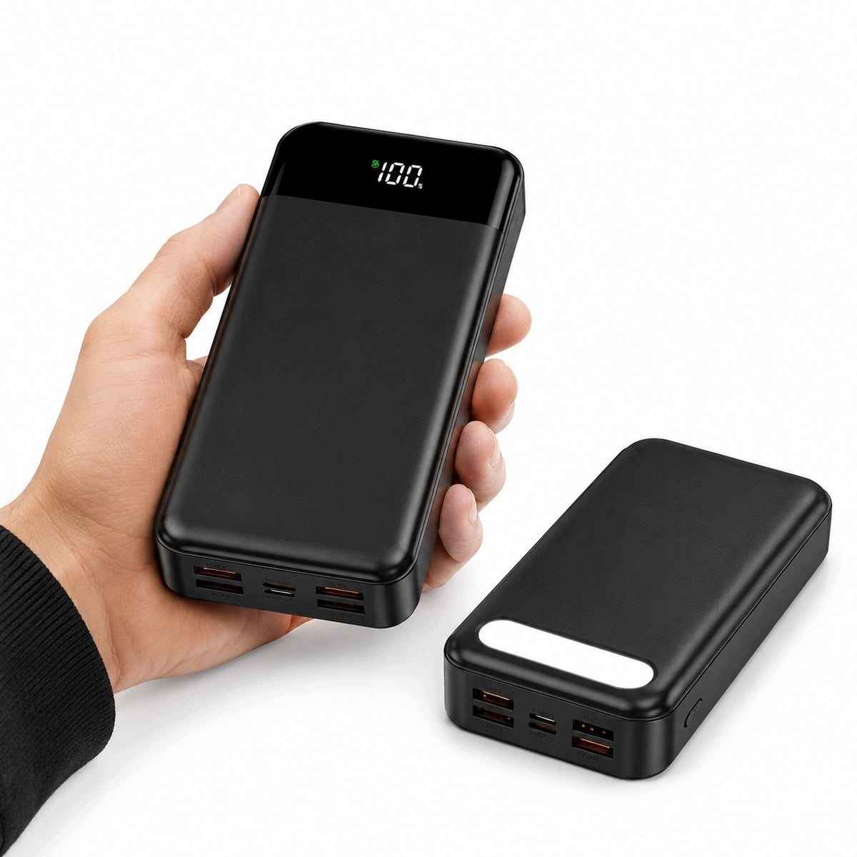 Powerbank 50000 mAh, 22,5 W, USB-C, fast charging, display, flashlight