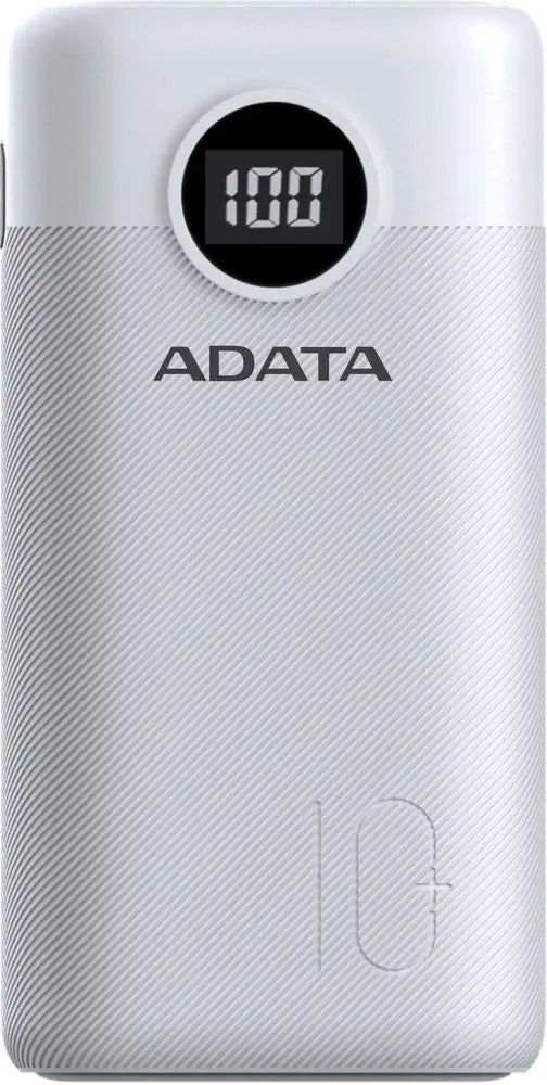 Powerbank ADATA 10000 mAh white P10000QCD PD Fast Charge