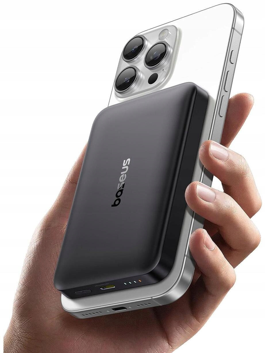 Powerbank BASEUS EnerFill FM12 Qi2 10000 mAh 22.5W Black Battery capacity 10000 mAh