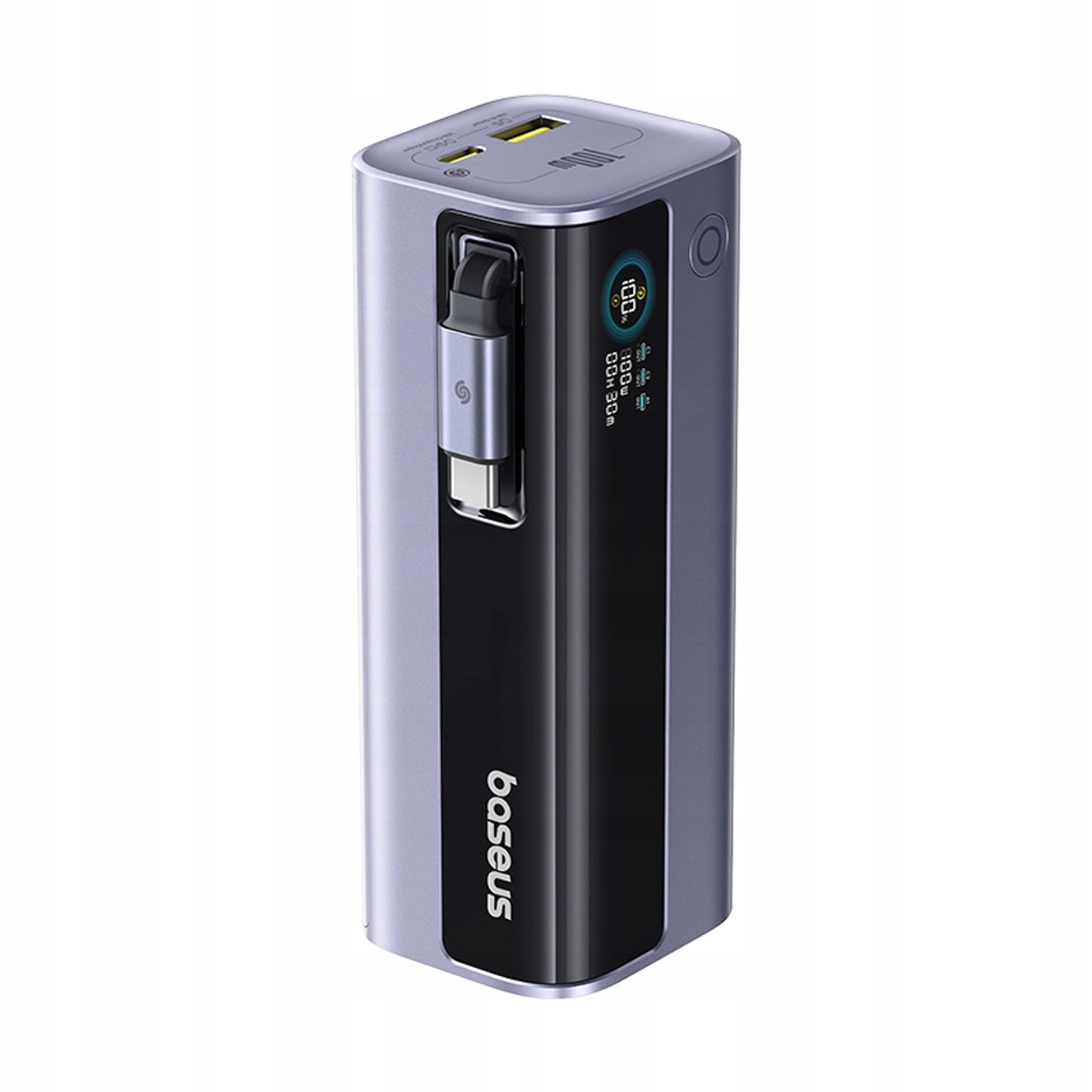Powerbank Baseus EnerGeek GR11 10000mAh 100W with coiled cable - grey Manufacturer code E0027A01