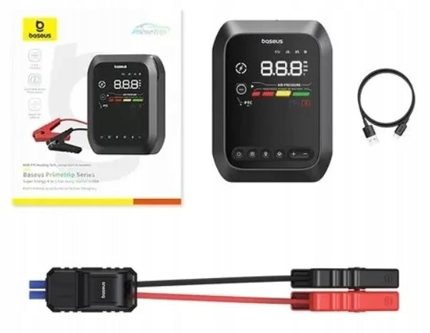 Powerbank Baseus Primetrip Series Super Energy 4in1 Car Jump Starter 3000mAh Brand Baseus
