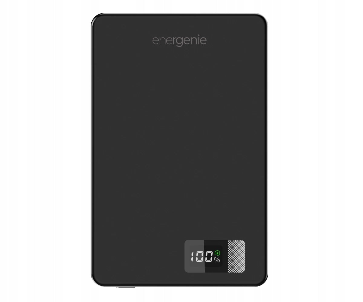 Powerbank Gembird 15W 10000 mAh LCD USB-C Wireless Charging Black Brand Gembird