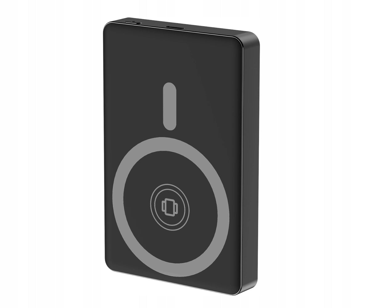 Powerbank Gembird 15W 10000 mAh LCD USB-C Wireless Charging Black