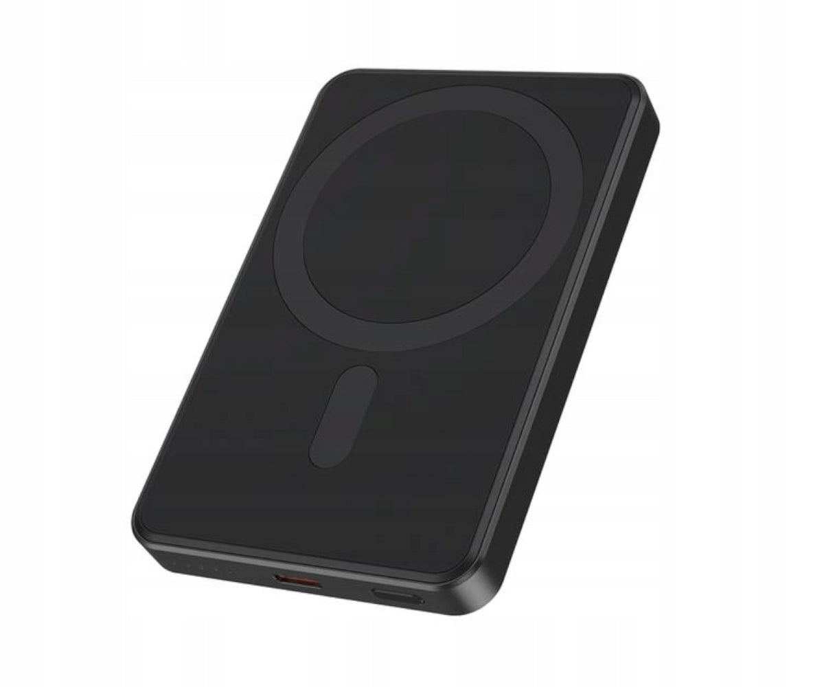 Powerbank Gembird 20W 5000 mAh USB-C MagSafe PD Compact LED Black Manufacturer code PB05-WPC15M-01