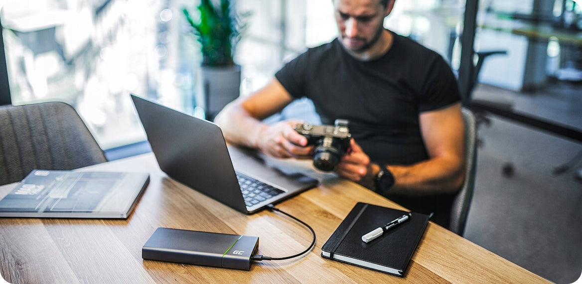 Powerbank Greencell PowerPlay Ultra 26800mah 2x USB-C PD QC with Cable Powerful Packaging status original