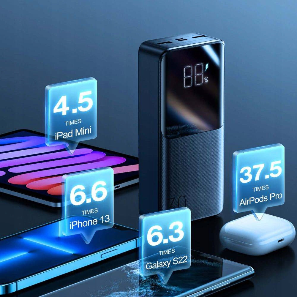 Powerbank JOYROOM JR-QP193 30000mAh Quick Charge 22.5W Black Battery capacity 30000 mAh