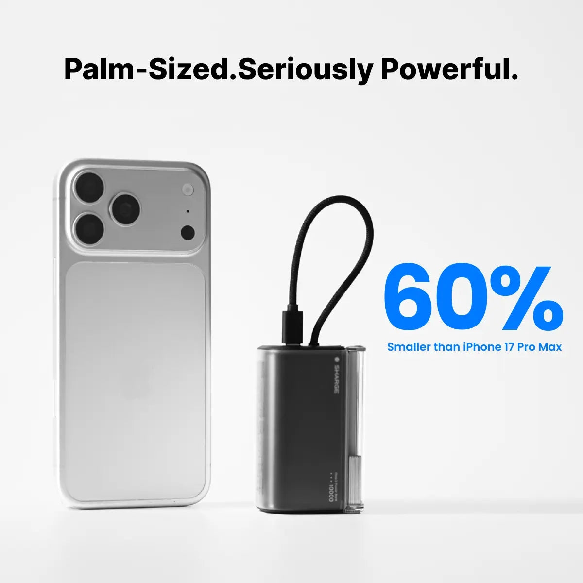 Powerbank SHARGE Flow 3 10000mAh 100W USB C Cable Black Quick Charge Manufacturer code Flow 3