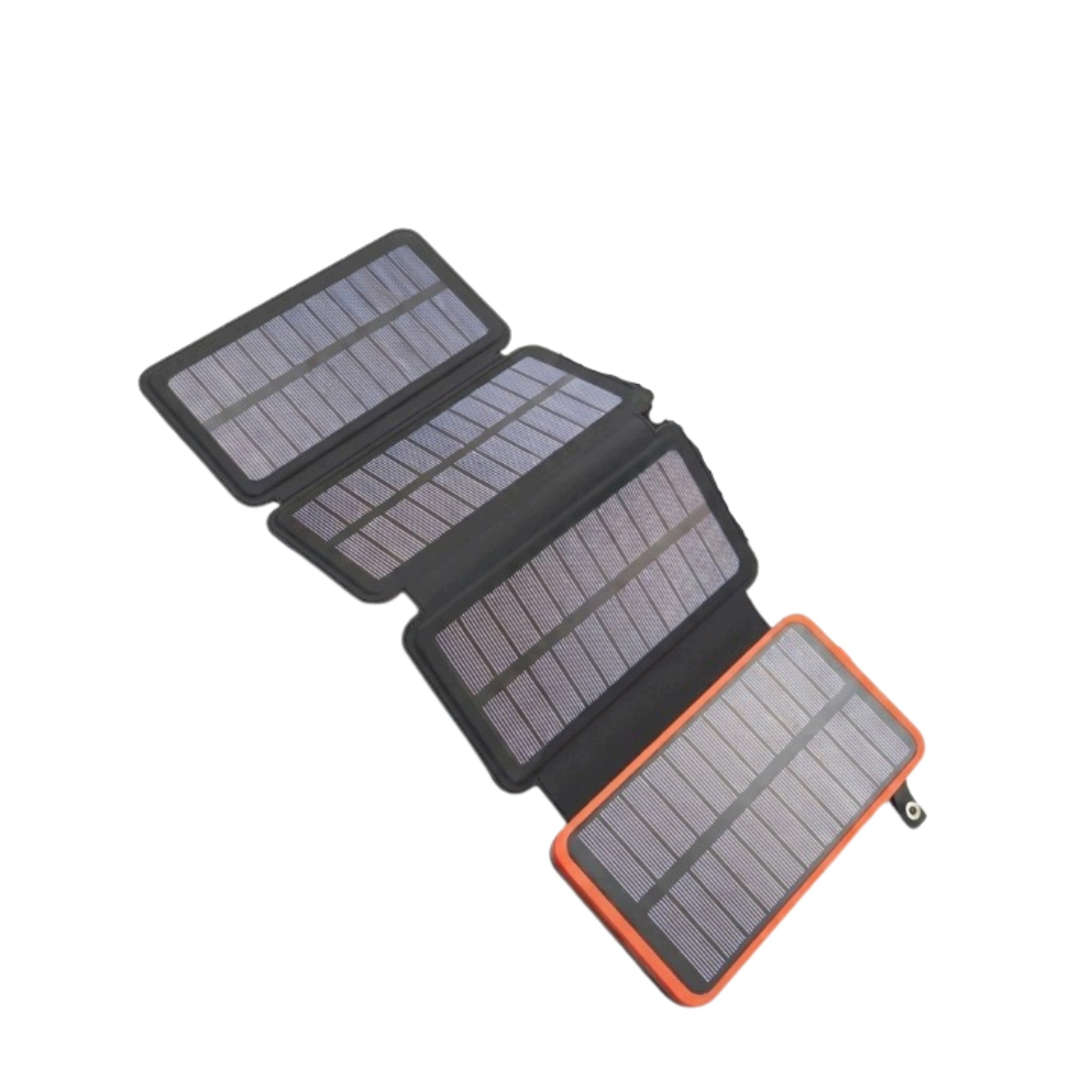 Powerbank Solar 25000mAh 4 Panels Waterproof LED Flashlight 2x USB Travel