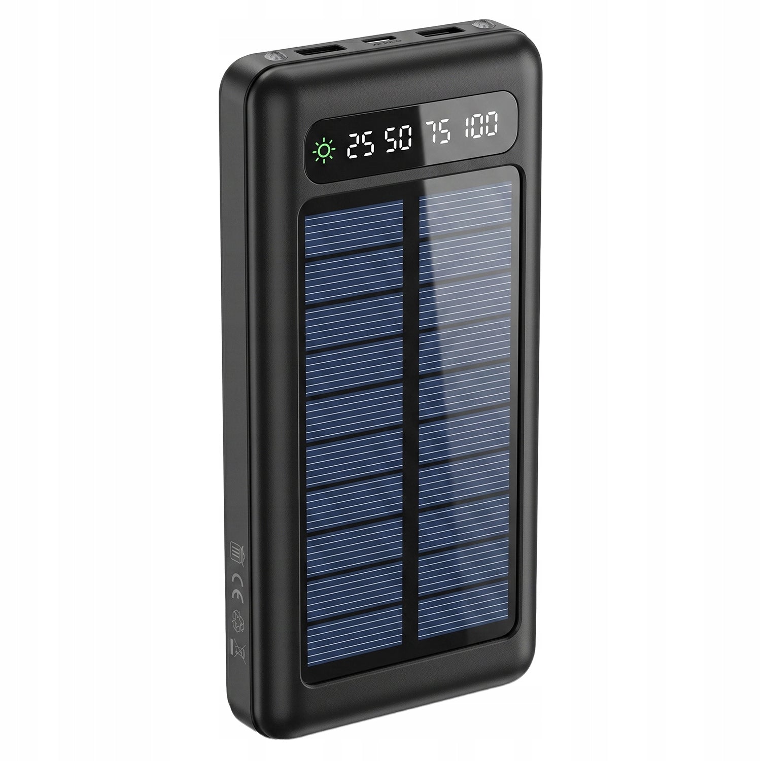 Powerbank Solar SLR-100 10000 mAh Black USB-C USB-A MicroUSB Lightning Packaging status original