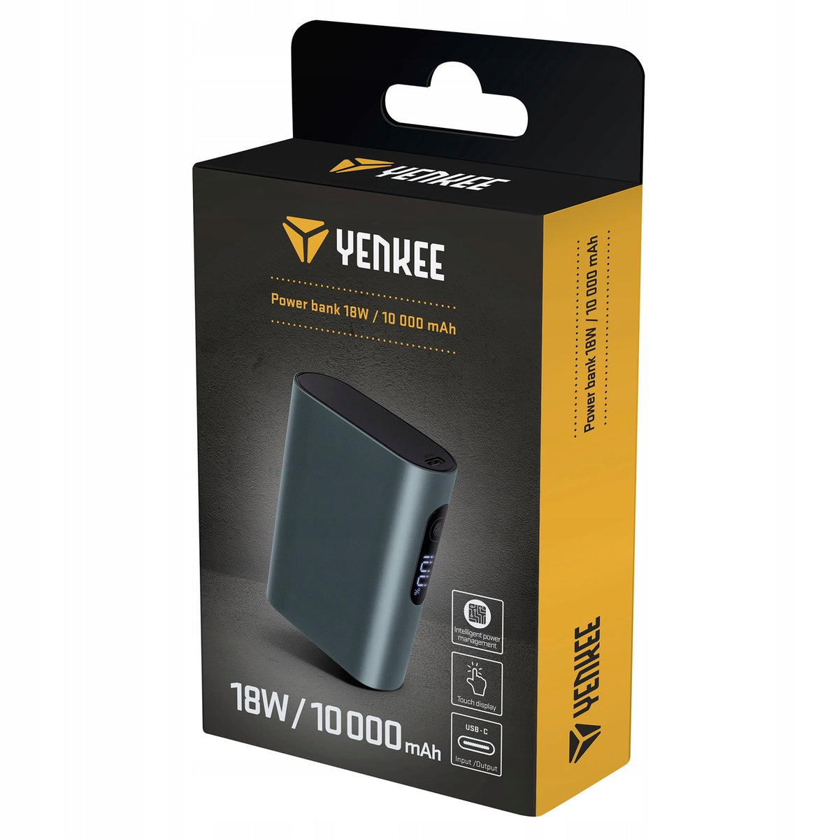 Powerbank Yenkee 10000 mAh _ 18W _ USB-C Manufacturer code YPB 1180 GY